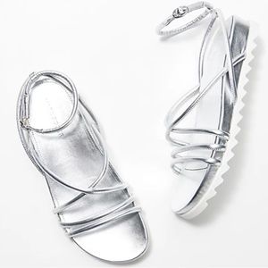 Marc fisher sandals. Silver. Worn twice. 7.5